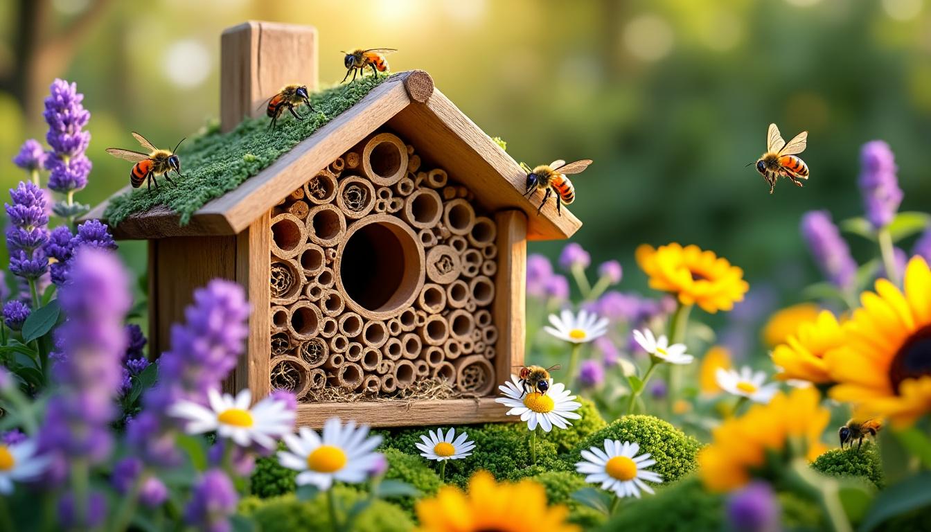 découvrez comment construire et entretenir un hôtel à insectes pour attirer et protéger les pollinisateurs essentiels à la biodiversité de votre jardin.