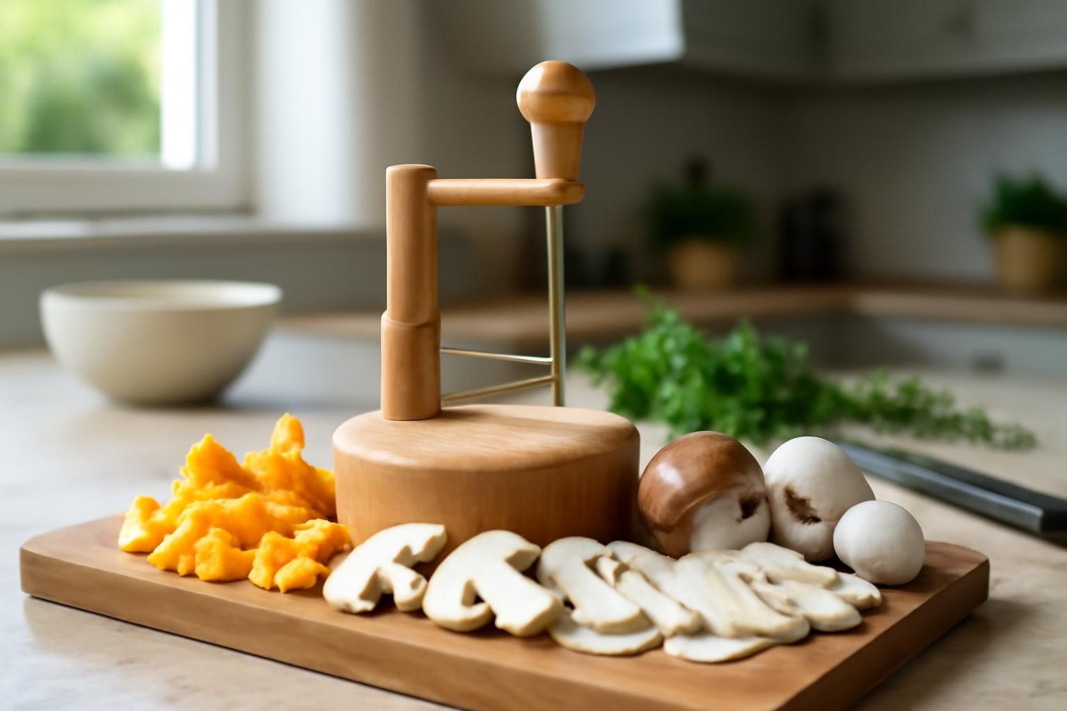 découvrez la girolle, l’ustensile indispensable pour transformer vos champignons frais en délicieuses chips croustillantes, et sublimez vos recettes maison avec simplicité et élégance.