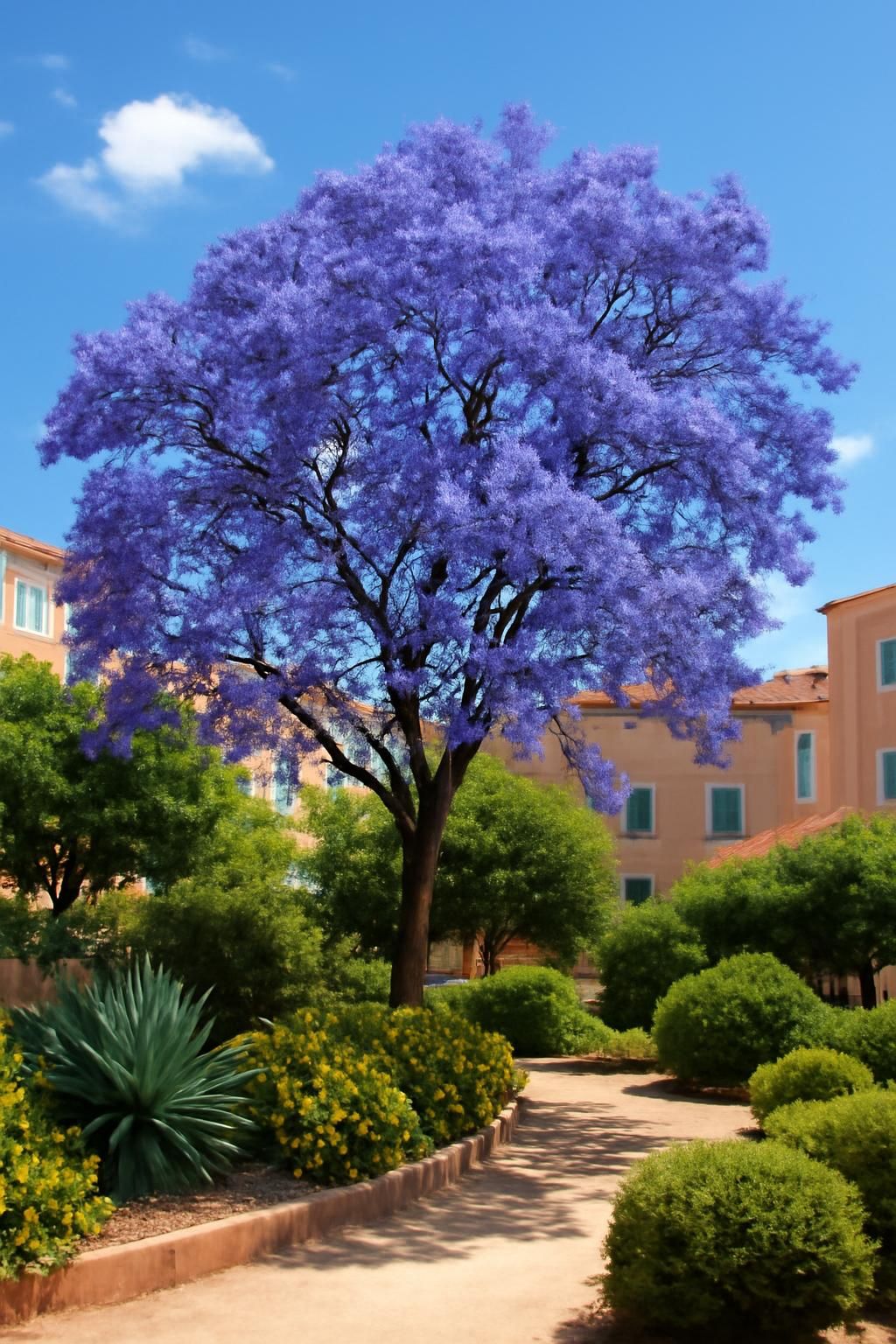 découvrez comment le jacaranda, avec ses fleurs bleues éclatantes, transforme nos jardins urbains en véritables oasis de couleur et de fraîcheur.