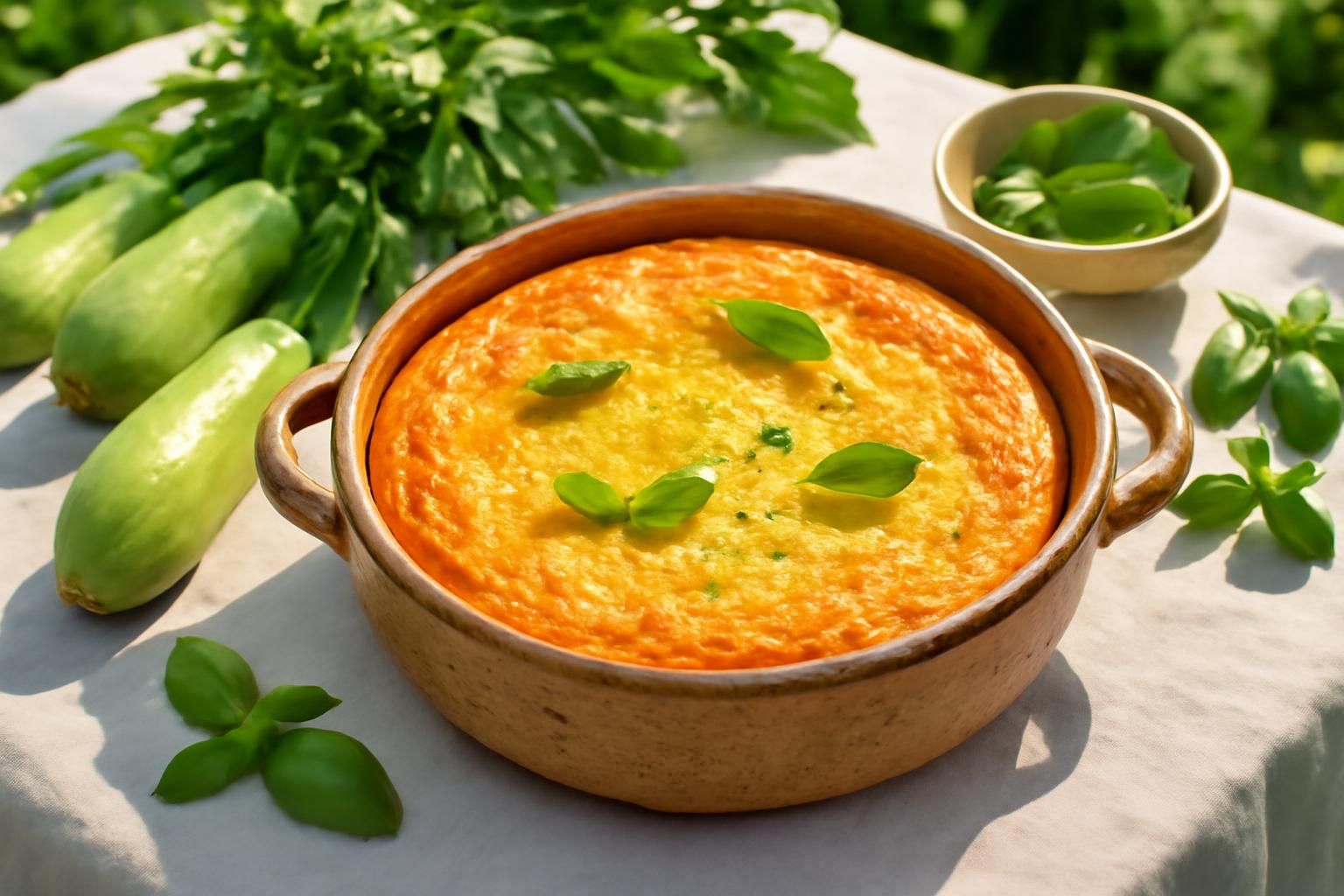 découvrez notre recette légère de flan de courgette, parfaite pour un été gourmand et sain. facile à préparer, elle allie fraîcheur et saveurs estivales pour un repas équilibré.