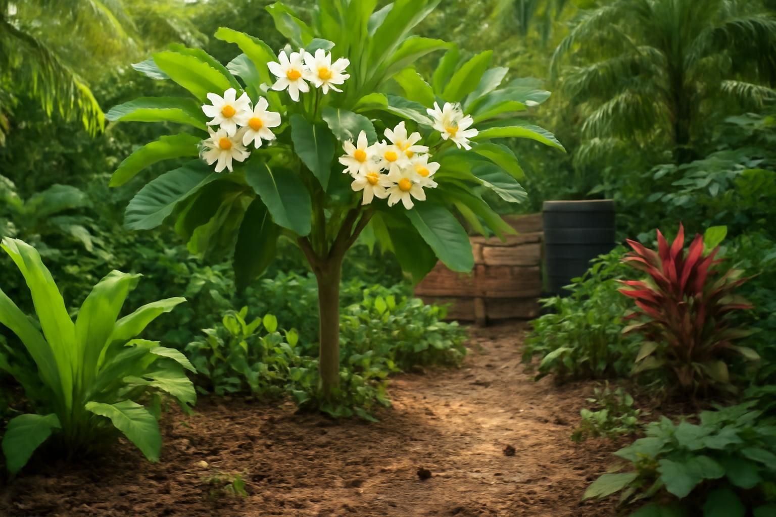 découvrez comment le frangipanier, arbre tropical aux fleurs parfumées, s'intègre parfaitement dans les jardins écoresponsables pour une touche exotique et durable.