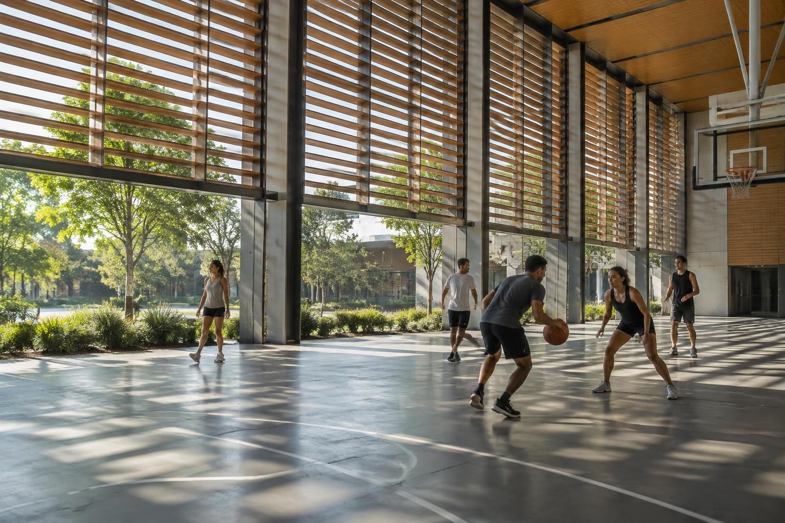 découvrez comment le brise-soleil rafraîchit naturellement les espaces sportifs en été, en limitant la chaleur et en améliorant le confort des usagers.