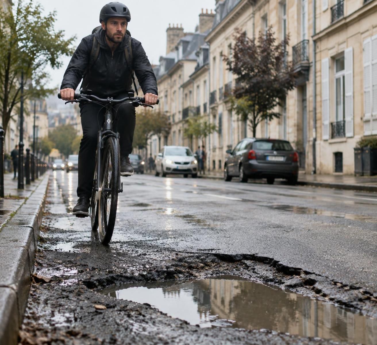 les nids-de-poule mettent en danger les cyclistes : découvrez pourquoi ces défauts de chaussée peuvent provoquer chutes, crevaisons et accidents.