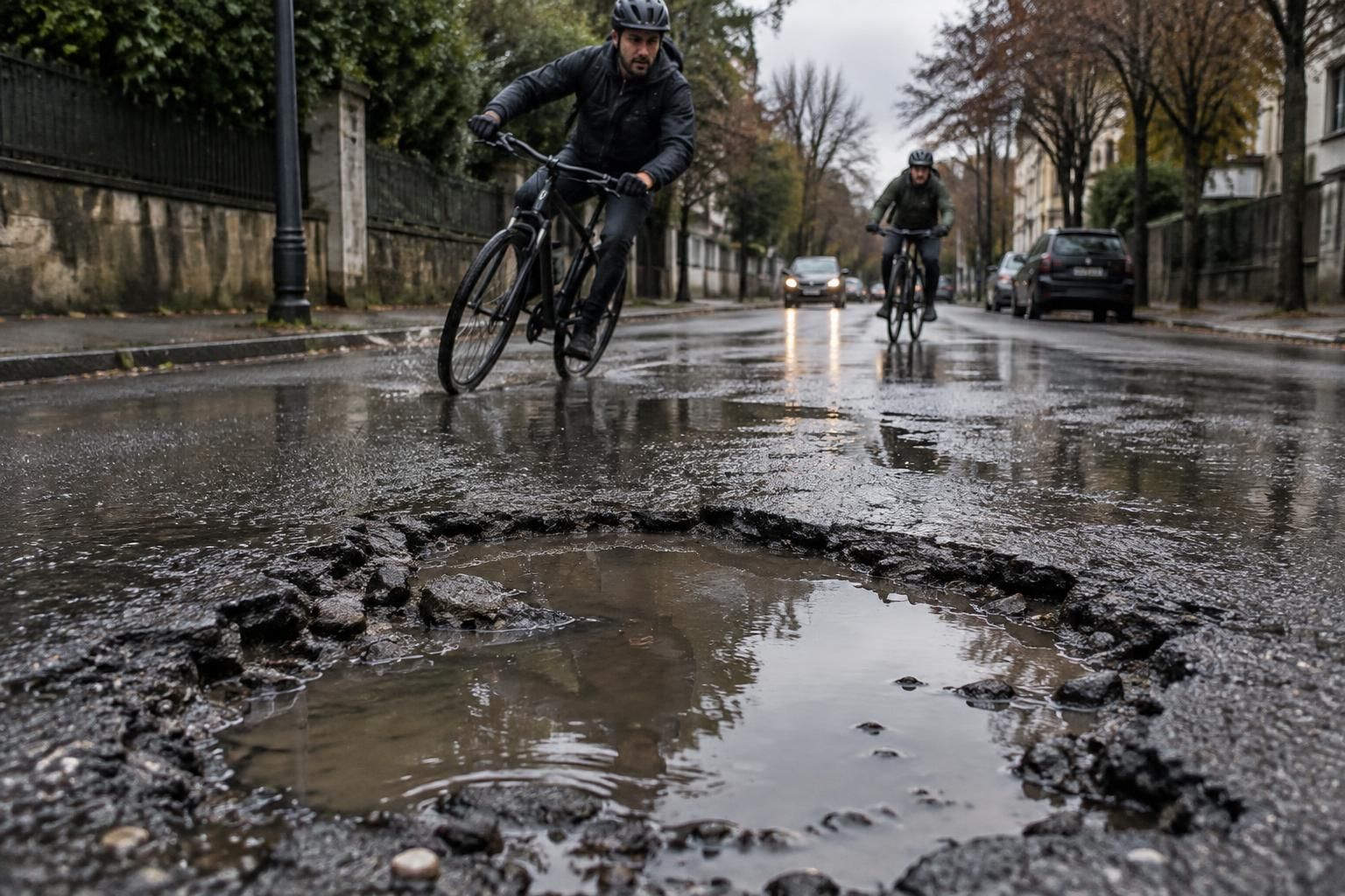 les nids-de-poule mettent les cyclistes en danger : découvrez les risques qu’ils représentent et les bons réflexes pour éviter les accidents.
