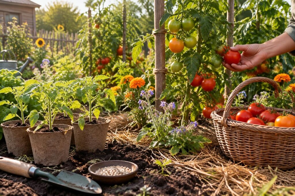 découvrez comment cultiver des tomates au naturel, du semis à la récolte : conseils pratiques pour des plants sains et des fruits savoureux.
