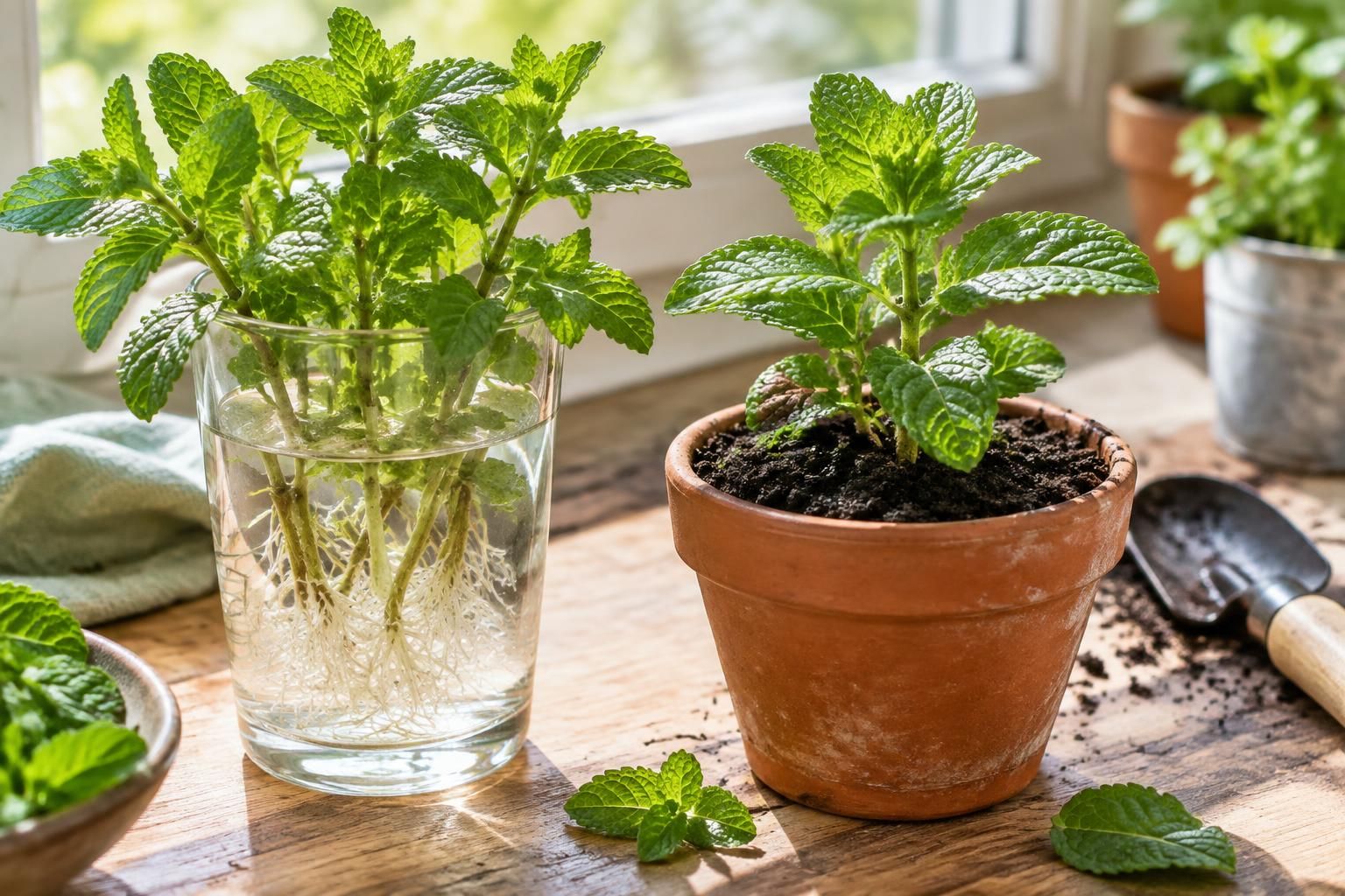 découvrez comment réussir une bouture de menthe facilement, dans un verre d’eau ou en terre, pour profiter rapidement de nouvelles pousses.